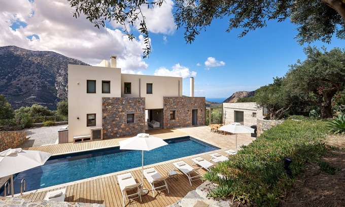 Vrachasi Villa | Villa Adagio with Private Heated Pool