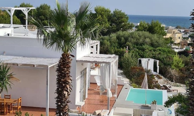 Marina di Lizzano Villa | Villa Alba - infinity pool and roof top terrace