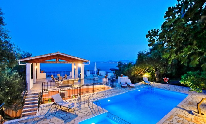 Nisaki Villa | Villa Alexandros with Private Pool and roof terrace with stunning views