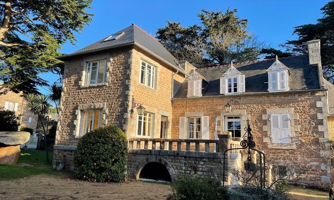 Trebeurden Villa | Villa 'Belle À 80m Des Plages' with Private Terrace, Private Garden and Wi-Fi