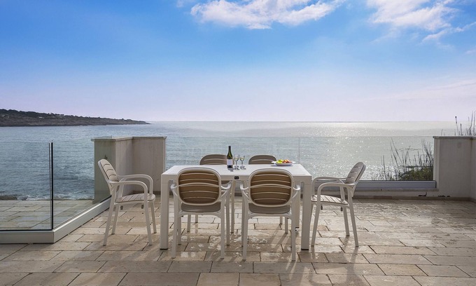 Marina San Gregorio Apartment | Villa Blu Panoramica Trilo Sea View, Patù, Italy