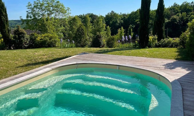 Castelnau-de-Montmiral Villa | Villa Castelnau Deluxe - air conditioning & heated pool in the castle grounds - IV