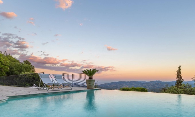 Cabris Villa | "Villa Caprice" - Provençale sea view house