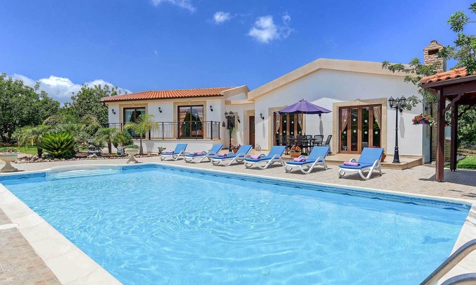 Latchi Villa | Villa Chariklia-Detached spacious Villa includes a private pool, a sauna & WI-FI
