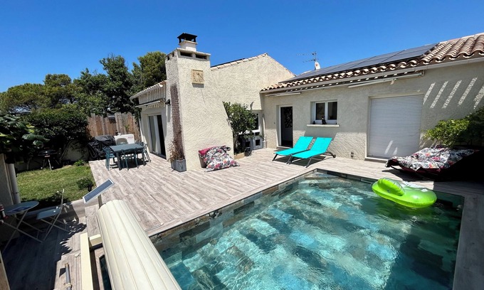 Carnon-Plage House | Villa close to the beach ideal for family vacations