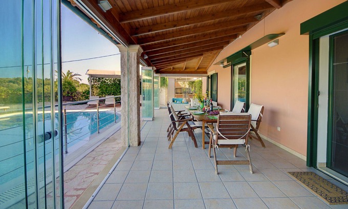 Limni Villa | Villa Emily in Dassia with private pool - 12km from the airport and corfu town