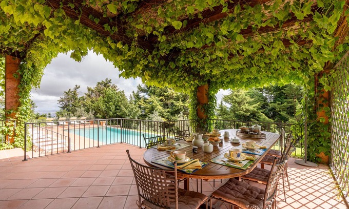Contessa Entellina Villa | Villa "Fattoria Gorgo" with Mountain View, Private Pool & Wi-Fi