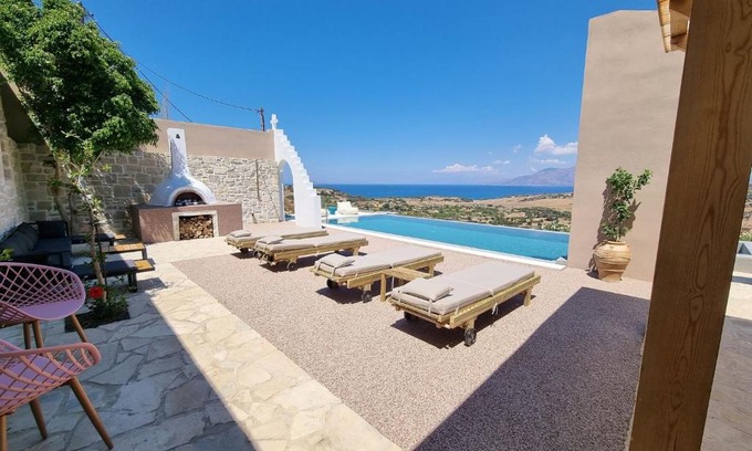 Pitsidia Villa | Villa Grabella-Amazing sea view and swimming pool