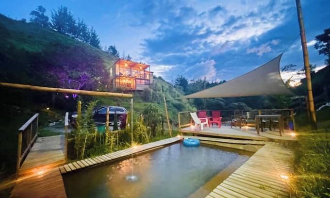 El Penol House | Villa Guatape #piscina Natural, Jacuzzy bbq #vista