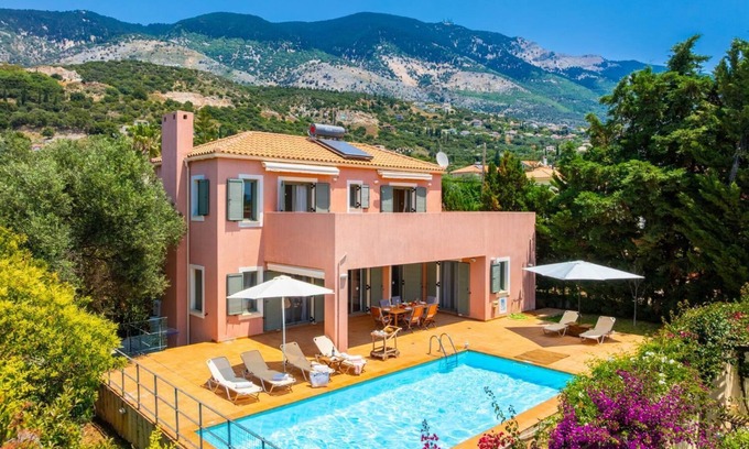 Mousata Villa | Villa Ionian Rose - Three Bedroom Villa, Sleeps 7