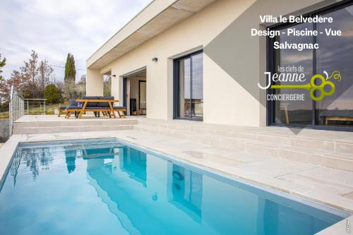 Salvagnac Villa | VILLA LE BELVEDERE-DESIGN-PISCINE-VUE-GAILLAC