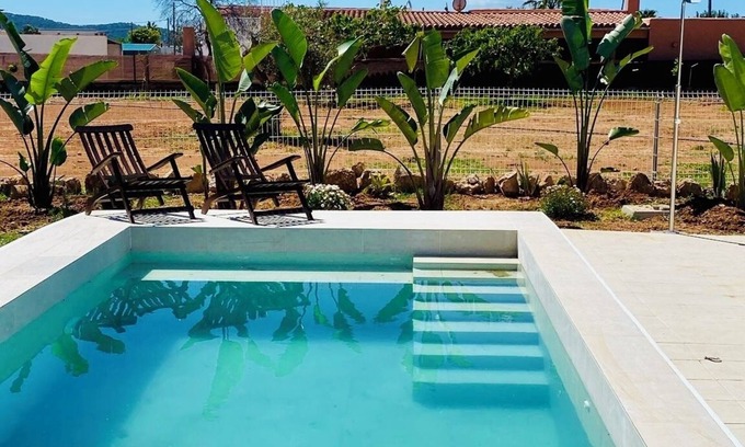 Sant Jordi de Ses Salines Villa | Villa Maria: Relax, 3 km Bossa Beach, spacious rooms, wifi, pool