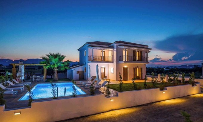 Kalpaki Villa | Villa Orchard - Fabulous Modern Holiday Villa Among the Vineyards and Orchards