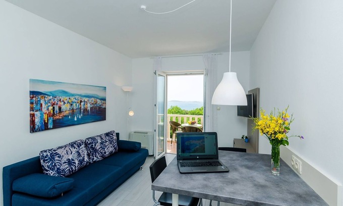 Plat Apartment | Villa Panorama Dubrovnik (A2) - Superior One Bedroom Apartment with Terrace and Sea View