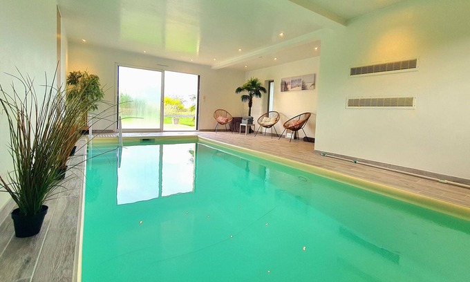 Plouescat House | Villa Pen Ar Pors, 8 people, pool, sea view