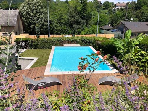 Gresy-sur-Aix House | Villa piscine entre lac et montagne