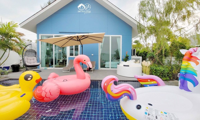 Cha-am Villa | villa private pool and jacuzzi, 5 min from the beach!