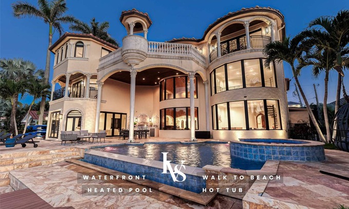 Delray Beach Shores House | Villa Rhodes Palatial Waterfront Beach Estate