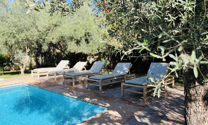 Hivernage Villa | Villa Safran Ailleurs sous les Oliviers 15 minutes from the medina in Marrakech