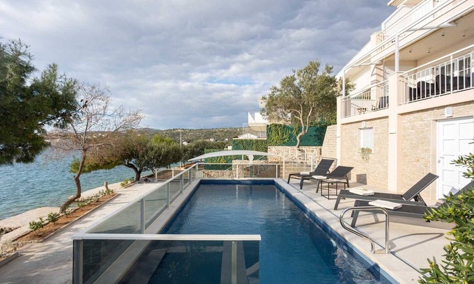 Rogoznica Villa | Villa Sea Touch - beachfront villa for eight, amazing views and a heated pool