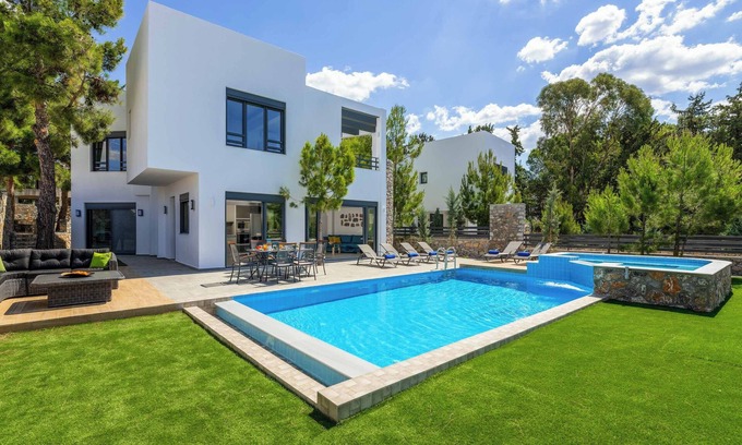 Lardos Villa | Villa Summer Dawn - Brand new stunning villa close to beach and restaurants