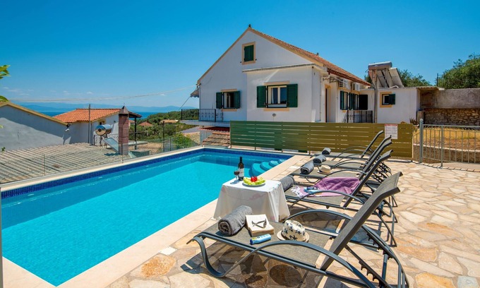 Gaios House | Villa The Antonis: Stunning sea views, A/C, in Gaios Paxos