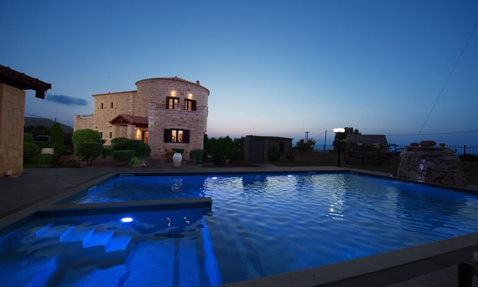 Analipsi Villa | Villa Voula Hersonisos Crete (pool jacuzzi)