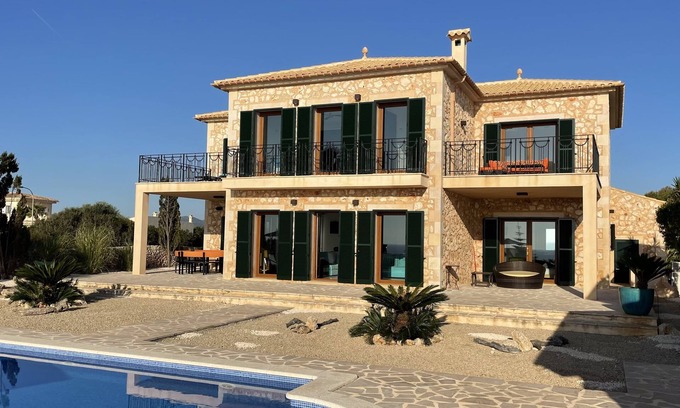 Cala Murada Villa | Villa with sea views from all rooms for 8 people, large pool, BBQ, heating