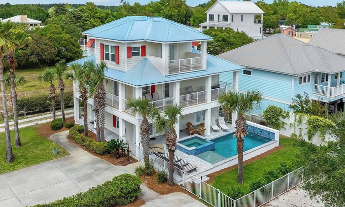 Tang-O-Mar House | Vitamin Sea - Gulf View! Private Pool! Sandestin Area! Easy Walk to the Beach!