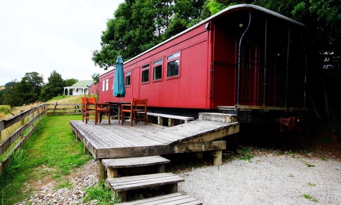 Waitomo Caves House | Waitomo Express - 1918 Train Carriage Change listing Preview listing
