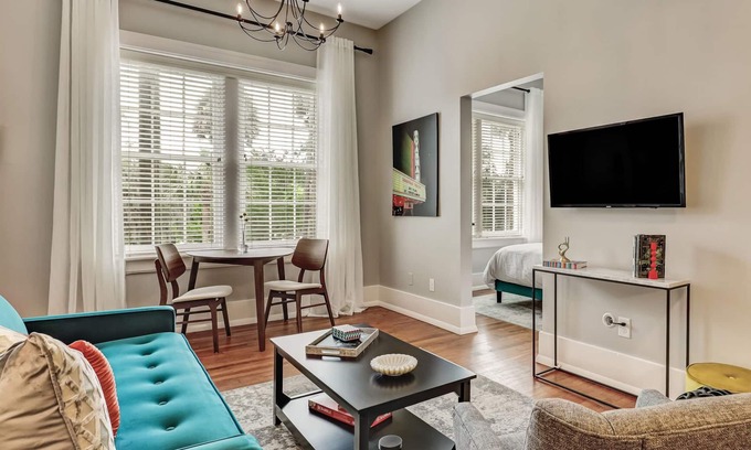 Historic District - North Condo | Walk Everywhere, King Bed, Heated Pool Access