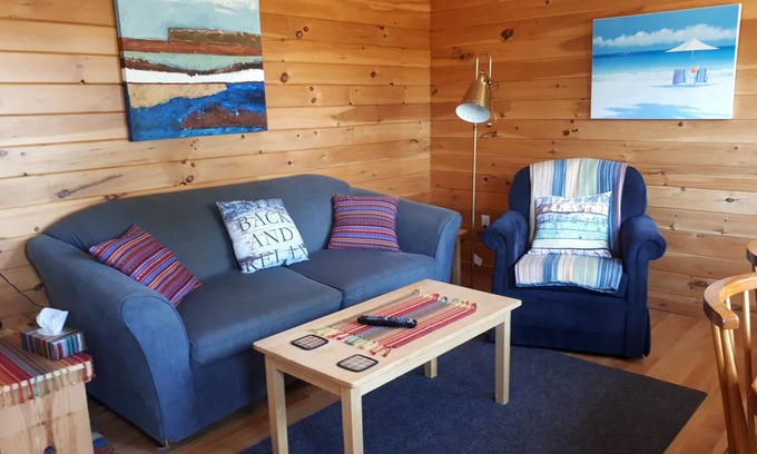 York Cottage | Walk to Stanhope Beach from our private 2 bedroom well equipped cottage.