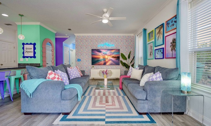 Villages of Crystal Beach House | Walk2Beach | Golf Cart | Arcades | Dog Friendly | Stocked Kitchen