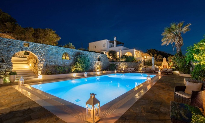 Mykonos Villa | Walking distance to town. Stunning view of the Sunset, Sea and Mykonos Town.