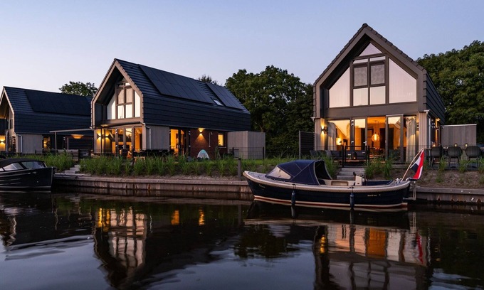 Balk House | Water Villa in Balk with Private Jetty