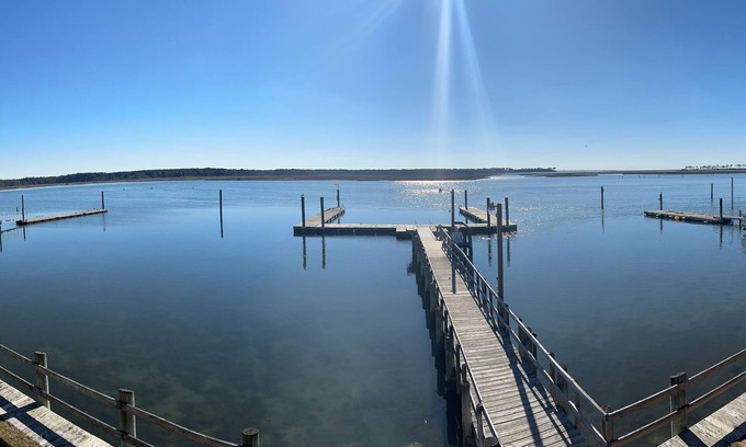 Chincoteague Condo | Waterfront, 2nd floor. Dedicated boat slip. Great view of ponies and lighthouse.