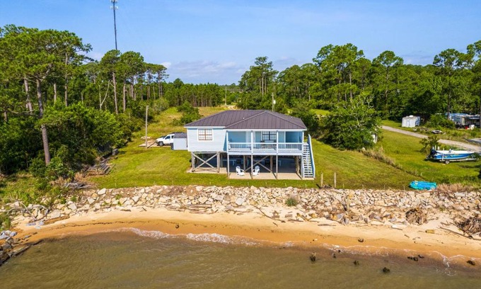 Theodore House | Waterfront Alabama Vacation Rental with Deck