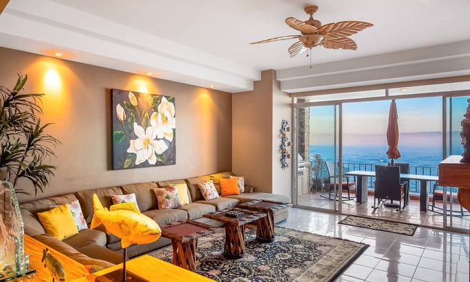 Playas de Rosarito Condo | Waterfront condo with heated pool, hot tub, balcony, fireplace, & central AC