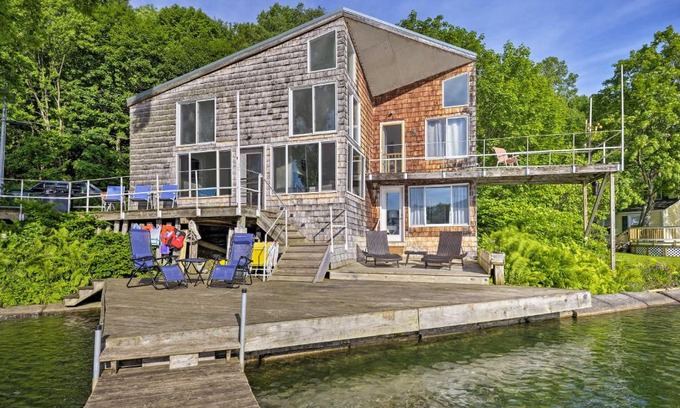 De Ruyter House | Waterfront DeRuyter Home with Private Dock!