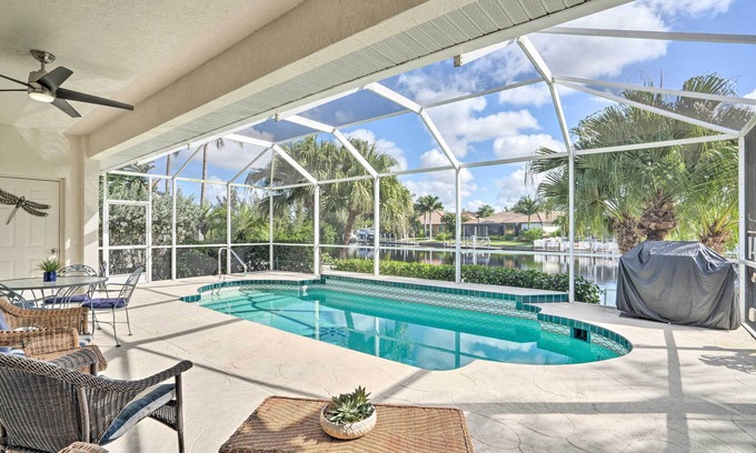 Burnt Store Isles House | Waterfront Home with Pool, Fishing + Gulf Access!