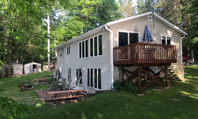Pickerel Cabin | Waterfront Lake House , Crane Lake, Pickerel WI. See our video!