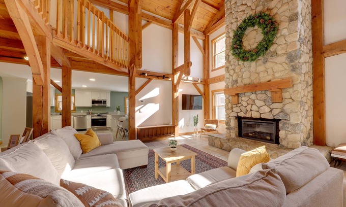 New Durham House | Waterfront Lakes Region Home on Private Cove!