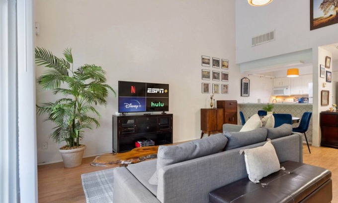 Riverside Apartment | Waterfront Loft w/Pool, Park Views + Private Balcony