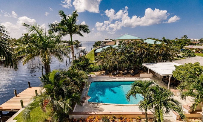 Edgewater Villa | Waterfront Paradise with heated pool and amazing views gulf access