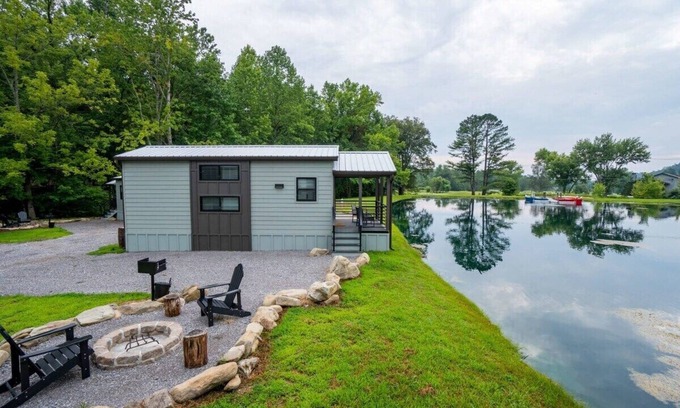 Pittman Center House | Waterfront Tiny Home | Bass Cabin
