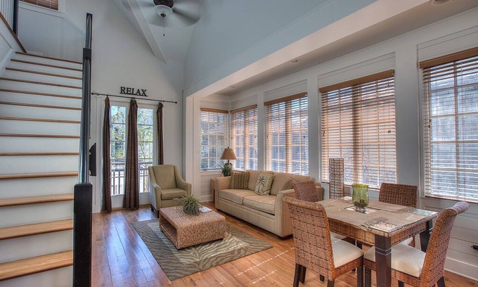 Rosemary Beach Apartment | Webb Isle Carriage House-Close to Shopping, Dining & Barbados Pool! Free Fitness/Tennis