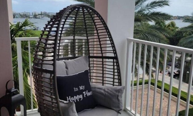 East Ocean Ave Condo | Welcome to your Marina facing Two-Bedroom Double-Balcony Oasis! Serenity awaits!