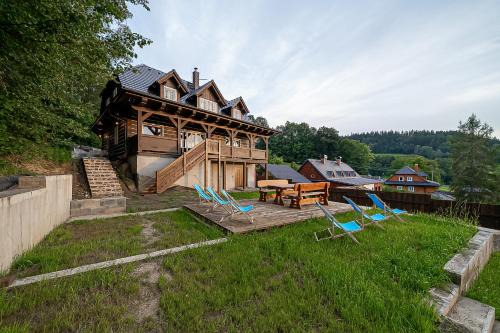 Velke Losiny Ski Chalet | Wellness roubenka Na Vyhlídce