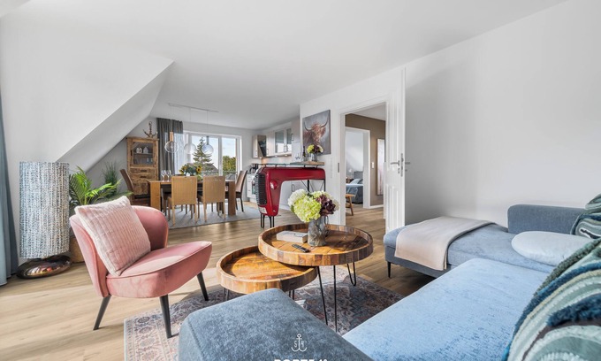 Norddeich Apartment | Westwind - Zwischen Büsum und St.peter-ording mit Balkon, Parkplatz und Wlan