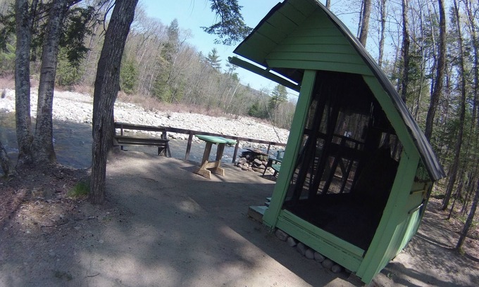 Warren Cabin | White Mountain Riverside lean to/tent site
